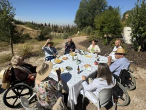 residentes en su día de relax 